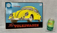 Cool Vintage Volkswagen "The Bug" Metal Sign 1980