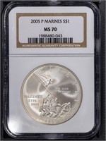 2005-P S$1 Marines NGC MS70