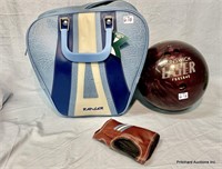 Retro Bowling Ball & Bag
