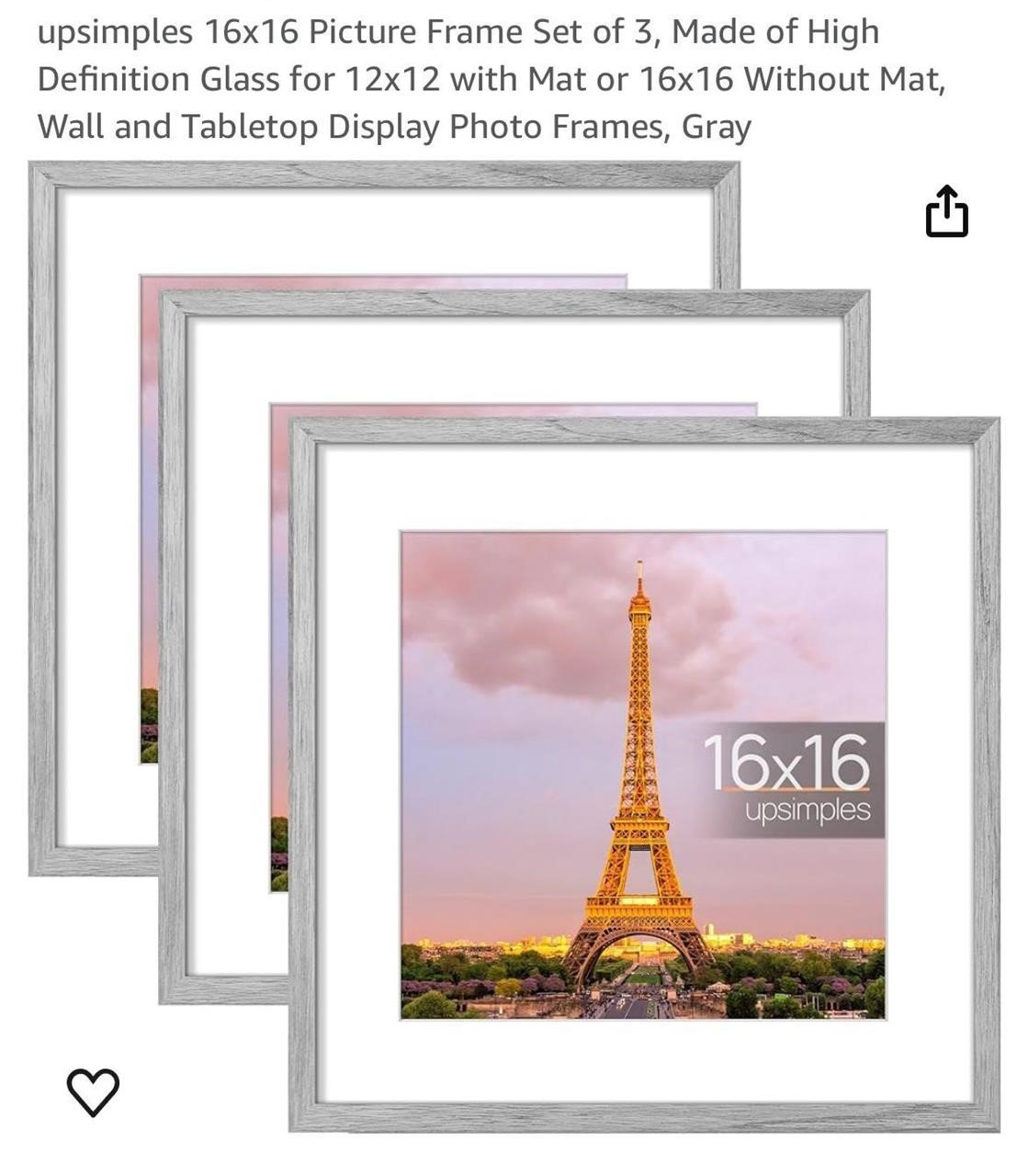 upsimples 16x16 Picture Frame Set of 3