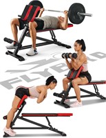 $150  FLYBIRD 3 in 1 Workout Bench, Black/Red