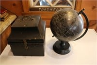 world globe & box