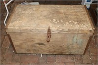 old wooden carpenters box