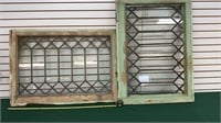 Vintage Wood Sash Lead Window