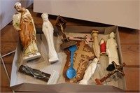 religious figurines & cross