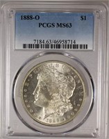1888-O $1 Morgan Dollar PCGS MS63