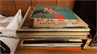 Vintage records- 2 shelves
