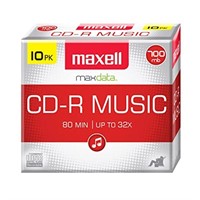 Maxell 80-Minute Music CD-Rs (625133)