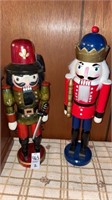 Nutcrackers - variety -15 inches h. -lot of 2