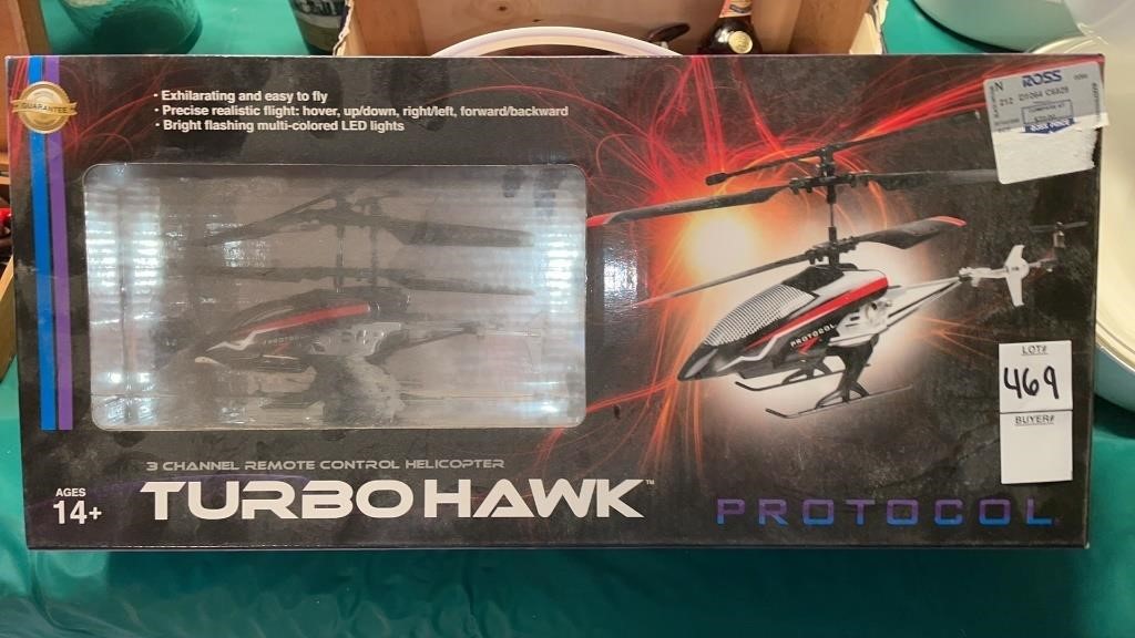Turbo Hawk/ remote control helicopter - in box