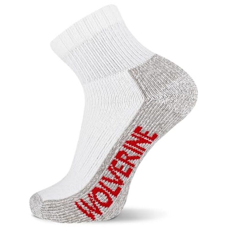 Wolverine Men's 6 Pairs Steel Toe Quarter Socks,