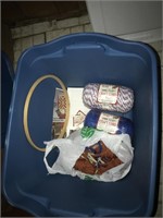 Tote of Macrame cord & sweater dryer
