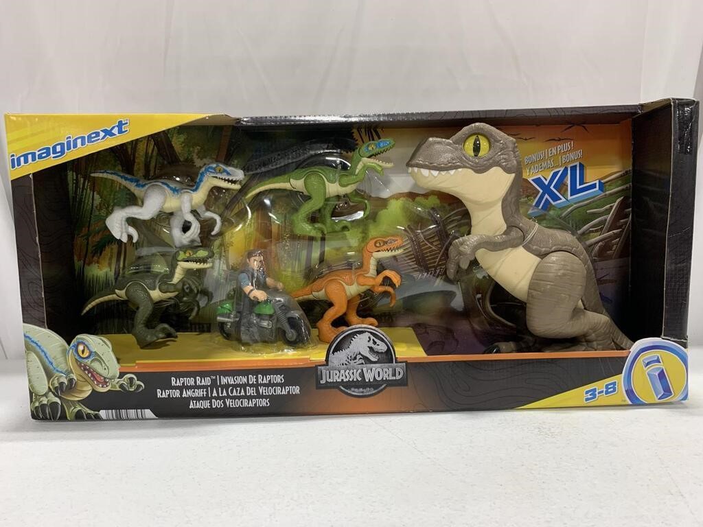 IMAGINEXT JURASSIC WORLD RAPTOR RAID DINO SET