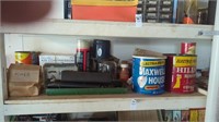 Shelf lot of nails, screws etc