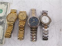 4 Watches - 2 Seiko - Untested