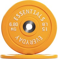 FM7776  BalanceFrom Olympic Bumper Plate 15lbs, Pa