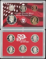 2000 US Mint 10 Coin Silver Proof Set