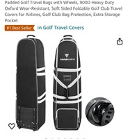 Padded Golf Travel Bags with Wheels