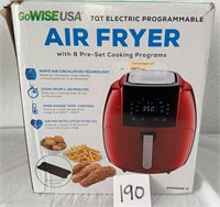 GoWISE USA 8-in-1 7.0 Qt. Red Electric Air Fryer