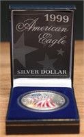 1999 American Silver Eagle - Colorized