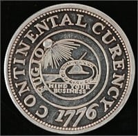 2 ozt Silver "Contenental Currency" Round - PRO