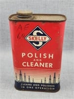 Vintage Skelly Polish and Cleaner one pint, full