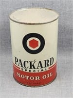 Packard Special one qt. Motor oil can, Sold at