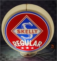 Skelly Regular 13.5" 3 Star gas pump globe, 2