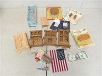 Lot of Miniature Doll Furniture - Some in Package