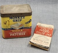 Vintage Monkey grip Sizzle Vulcanizing Patch