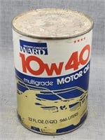 Montgomery Ward 10w40 1 qt. Motor oil can