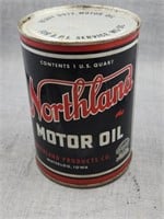 Northland Motor Oil 1 gt. Metal can, Waterloo,