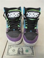 Osiris Size 11 Purple, Green, Black & Blue Shoes -