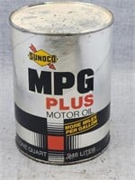 Sunoco MPG Plus 1 qt. Motor Oil composition can,