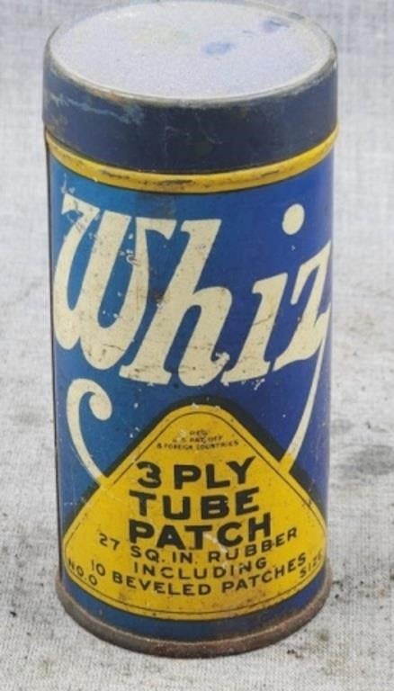 Vintage Whiz 3 ply Tube Patch container