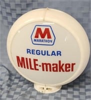 Marathon Regular MILE-maker gas pump globe. 2-