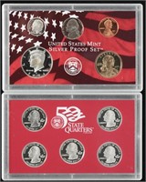 2002 US Mint 10 Coin Silver Proof Set