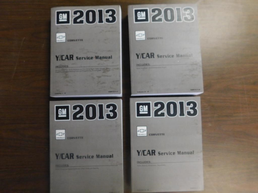 2013 CHEVROLET CORVETTE SERVICE MANUALS 4 VOLUME S