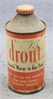 Vintage 1950's drout 12 oz. Cone top can
