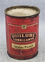 Vintage Unilube water pump Lubricant can