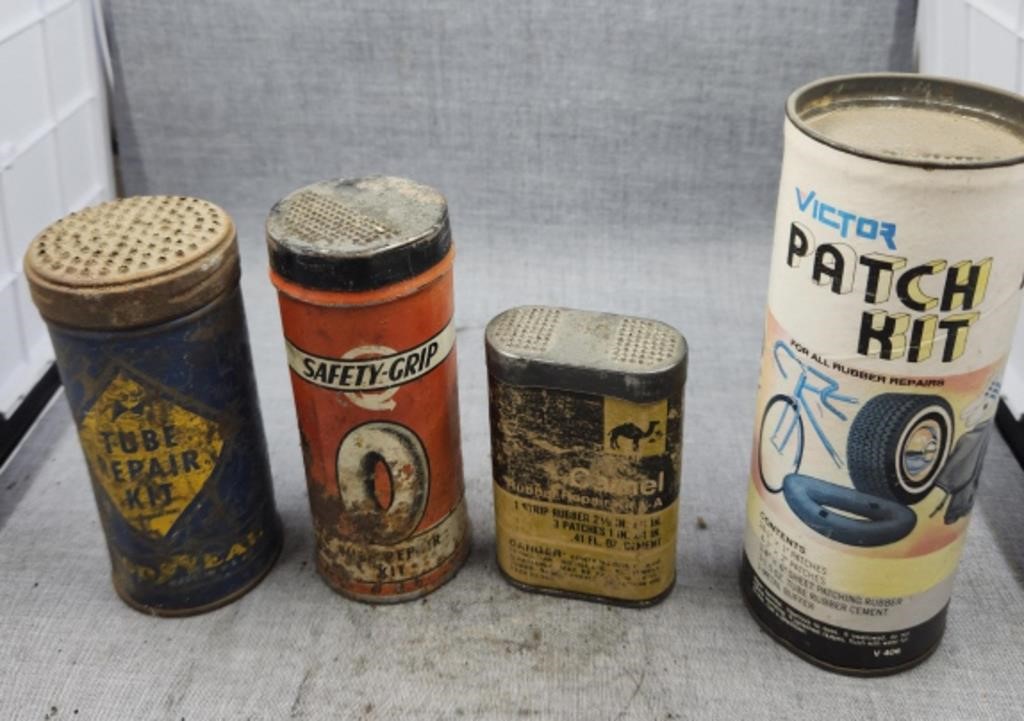 Assorted Vintage  Tube Repair kits, as shown