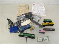Lot of Model Train Cars & Accessories - As Shown