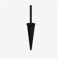 New $66---9Pcs 14"Metal Fence Post Spike In Black
