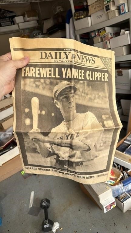 The daily news, March 9, 1999 farewell Yankee clip