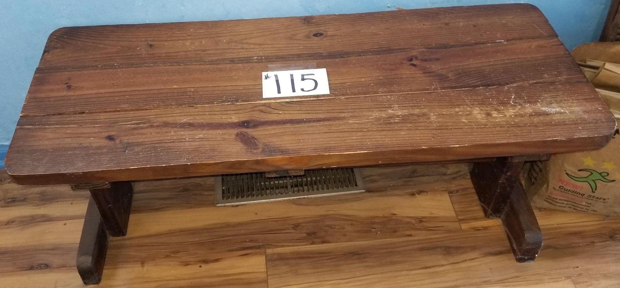 Wood Bench 42 X 16 X 17