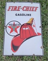 Texaco Fire Chief gasoline porcelain gas pump
