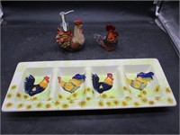Rooster Tray, Soap Dispenser, Décor