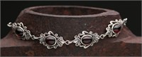 Almandine Garnet & Sterling Silver Bracelet-18.05g