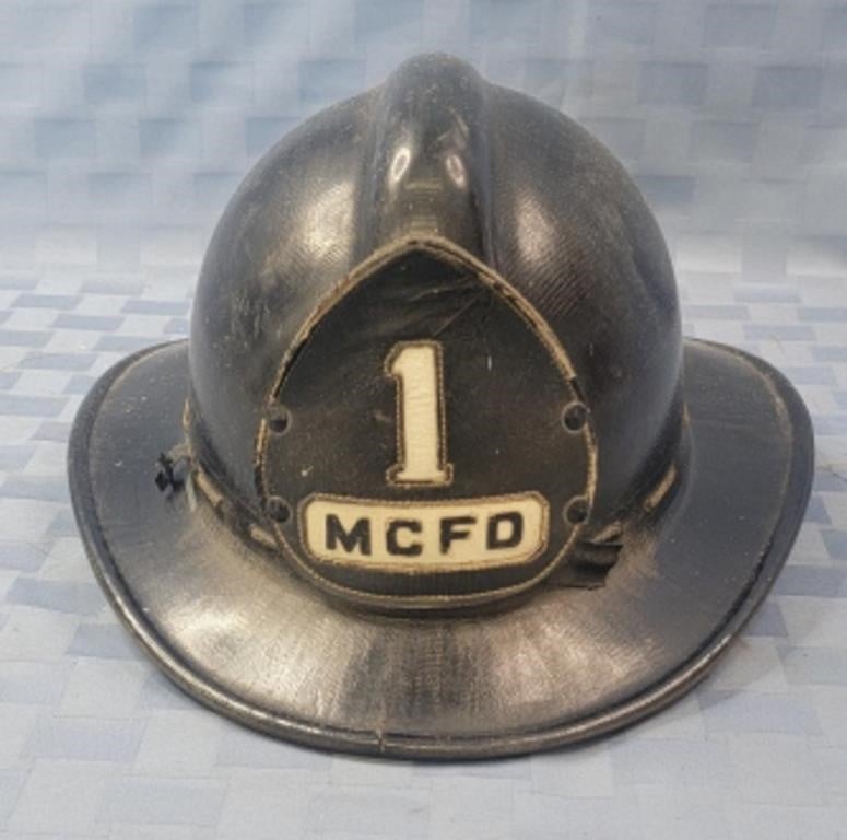 MCFD vintage firemans fire helmet