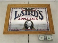 Laird's Apple Jack Whiskey Framed Mirror Sign -